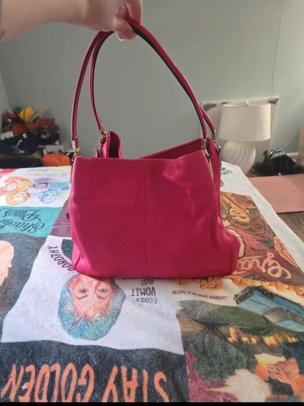 Women's Hot Pink Shoulder Bag - Coach